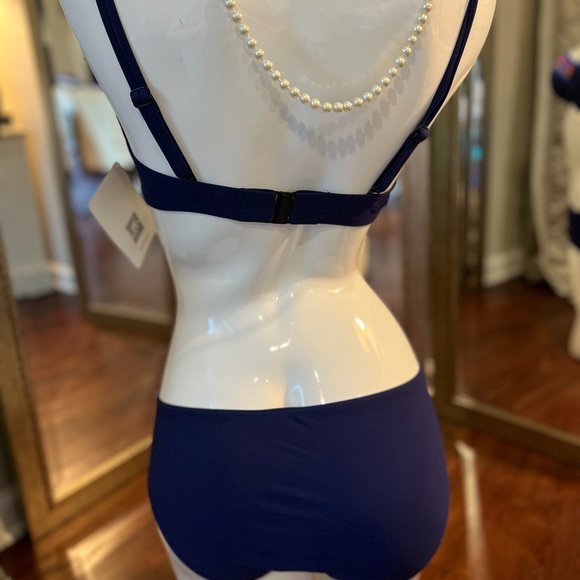 Sale! NEW Sunflair Aztack Bikini Set Blue with a hint of color & Blue beads Med - Picture 7 of 11